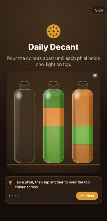 Daily Decant screen 1