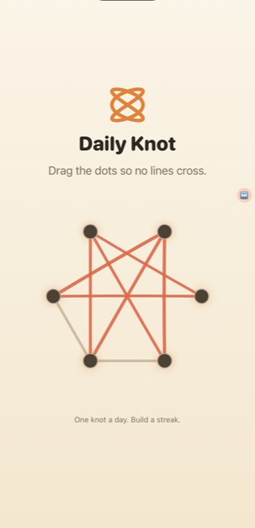 Daily Knot screen 1
