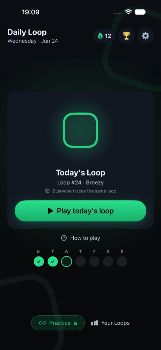 Daily Loop screen 2