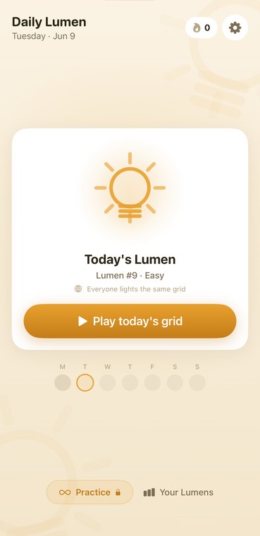 Daily Lumen screen 2