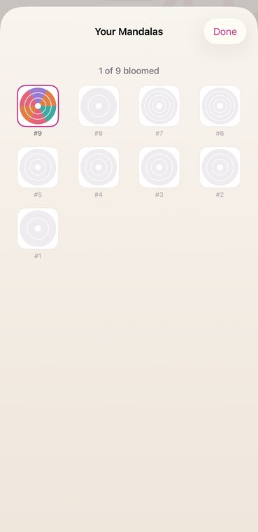Daily Mandala screen 5