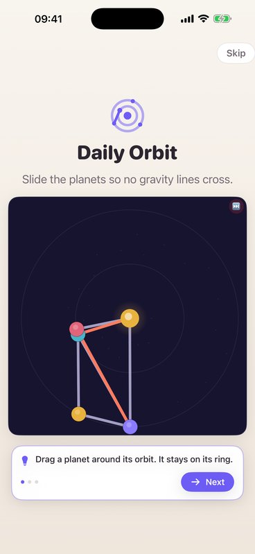 Daily Orbit screen 1